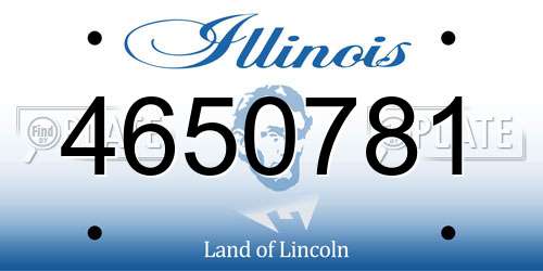 4650781 Illinois License Plate