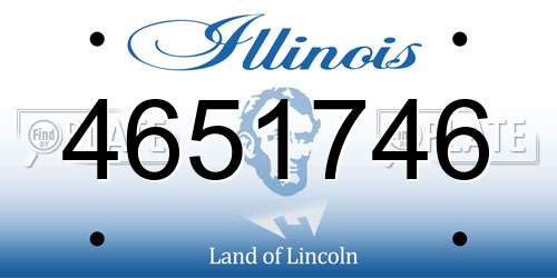 4651746 Illinois License Plate