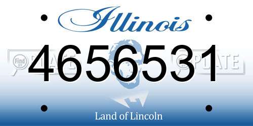 4656531 Illinois License Plate