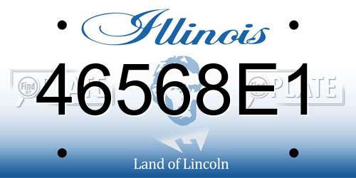 46568E1 Illinois License Plate