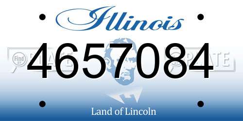 4657084 Illinois License Plate