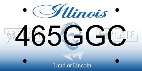 465GGC Illinois License Plate