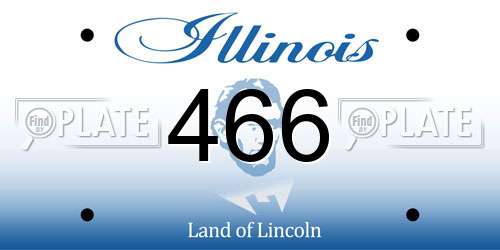 466 Illinois License Plate