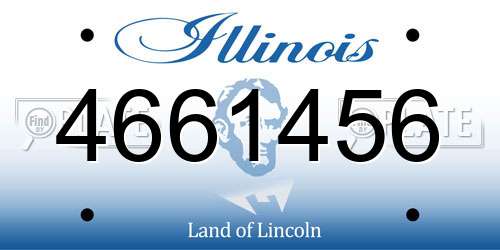 4661456 Illinois License Plate