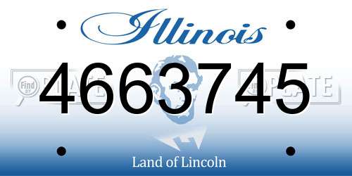 4663745 Illinois License Plate