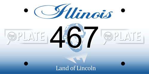 467 Illinois License Plate