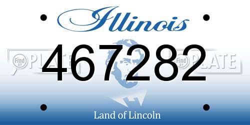 467282 Illinois License Plate
