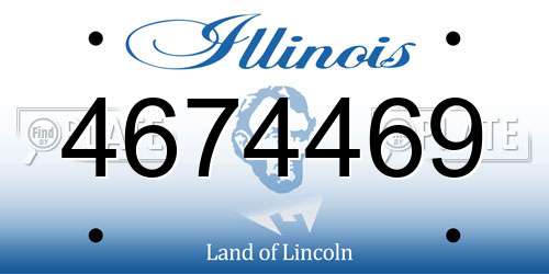 4674469 Illinois License Plate