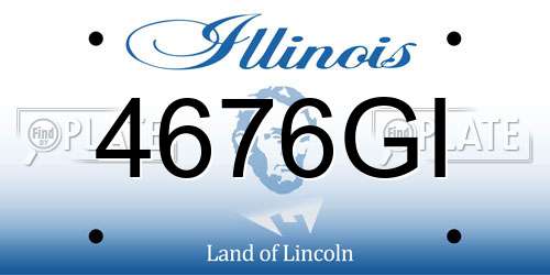 4676GI Illinois License Plate