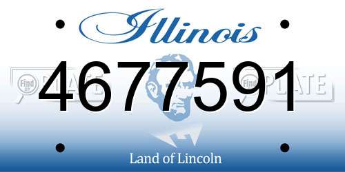 4677591 Illinois License Plate
