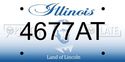 4677AT Illinois License Plate