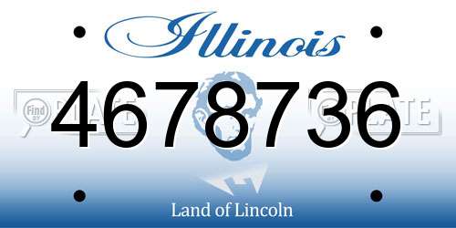 4678736 Illinois License Plate