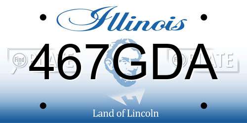 467GDA Illinois License Plate
