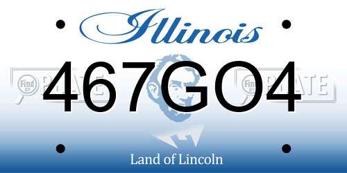 467GO4 Illinois License Plate