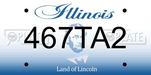 467TA2 Illinois License Plate