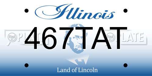 467TAT Illinois License Plate