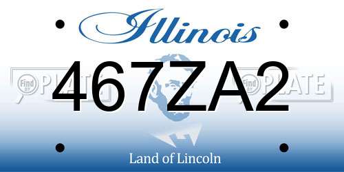 467ZA2 Illinois License Plate