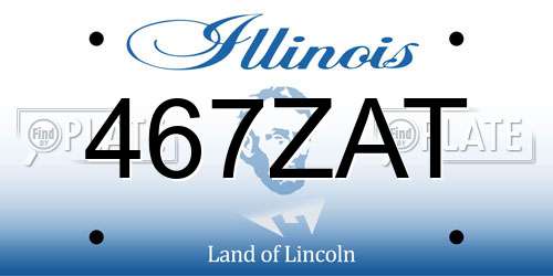 467ZAT Illinois License Plate