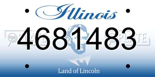 4681483 Illinois License Plate