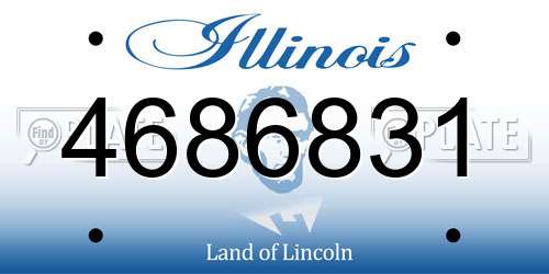 4686831 Illinois License Plate