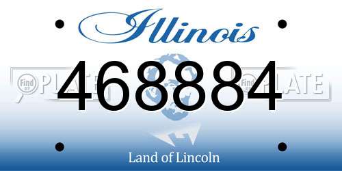 468884 Illinois License Plate