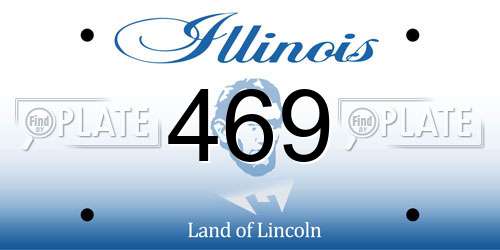 469 Illinois License Plate