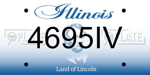 4695IV Illinois License Plate