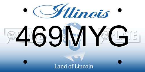 469MYG Illinois License Plate