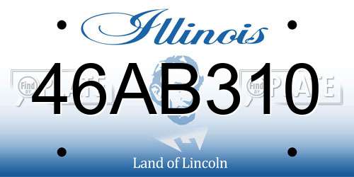 46AB310 Illinois License Plate