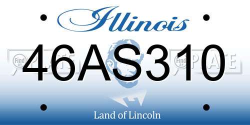 46AS310 Illinois License Plate