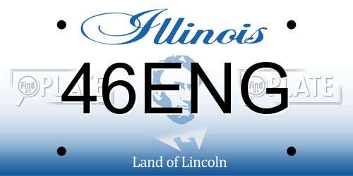46ENG Illinois License Plate