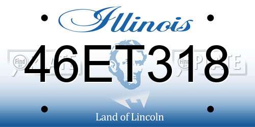 46ET318 Illinois License Plate