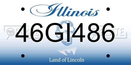 46GI486 Illinois License Plate