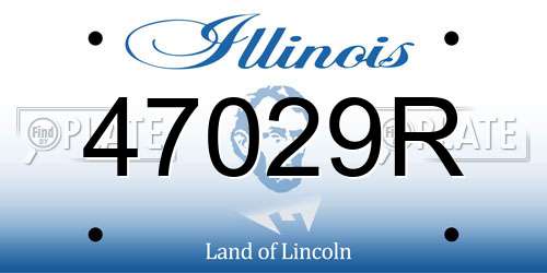 47029R Illinois License Plate