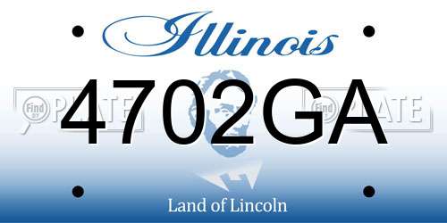 4702GA Illinois License Plate