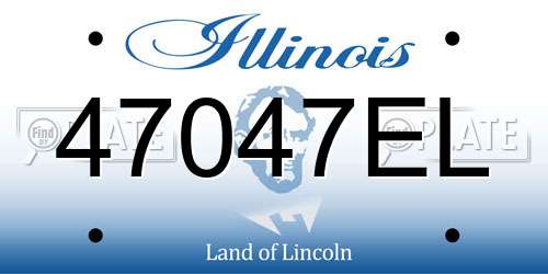 47047EL Illinois License Plate