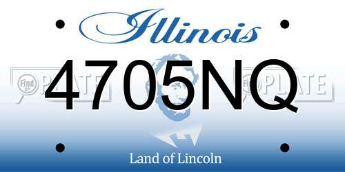 4705NQ Illinois License Plate