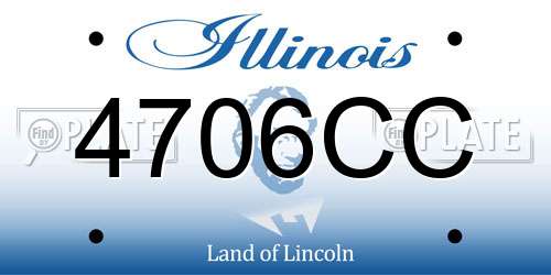 4706CC Illinois License Plate