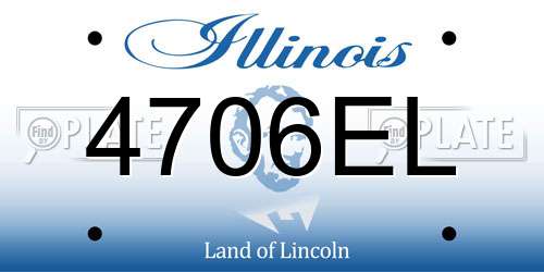4706EL Illinois License Plate