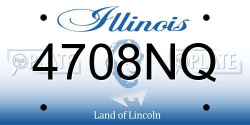 4708NQ Illinois License Plate