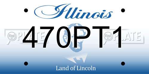 470PT1 Illinois License Plate