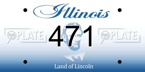 471 Illinois License Plate