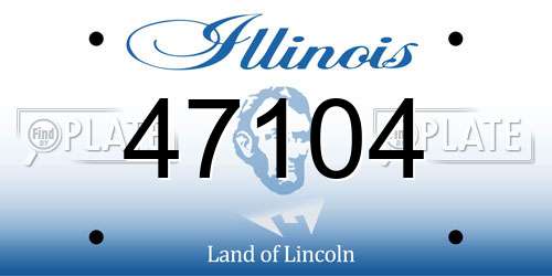 47104 Illinois License Plate