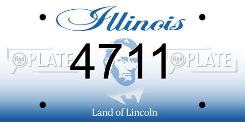 4711 Illinois License Plate