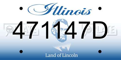 471147D Illinois License Plate