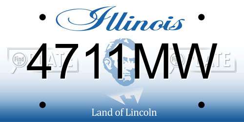 4711MW Illinois License Plate
