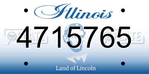 4715765 Illinois License Plate