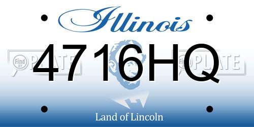 4716HQ Illinois License Plate