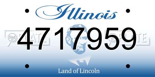 4717959 Illinois License Plate