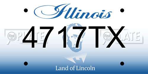 4717TX Illinois License Plate